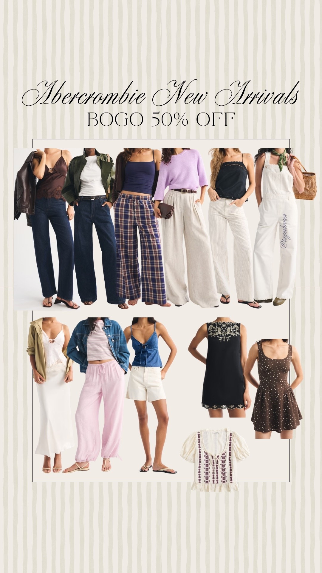 @abercrombie new arrivals perfect for late summer/early fall! Currently BOGO 50% off! #abercrombiepartner

#LTKSaleAlert #LTKootd #LTKSeasonal