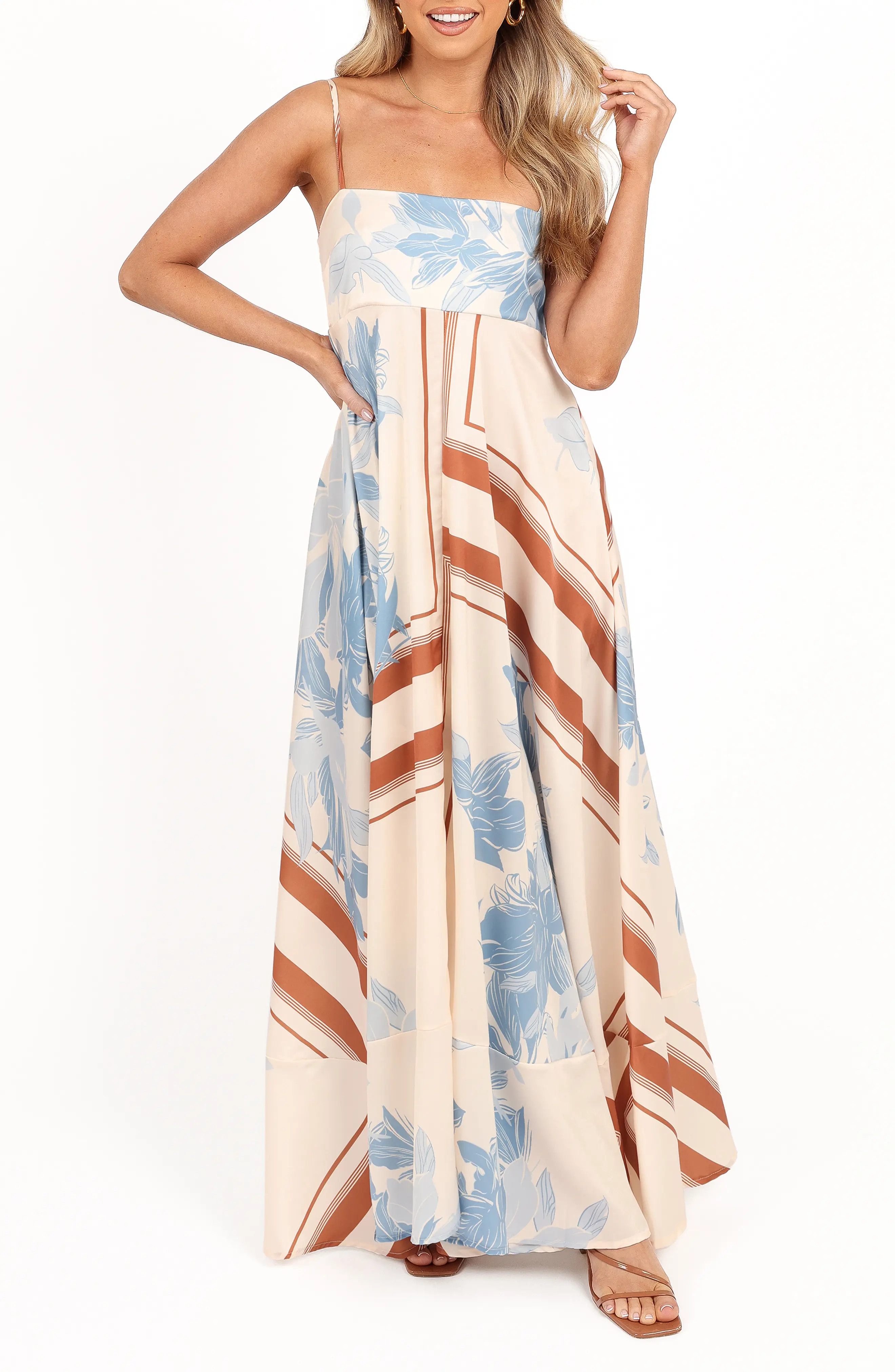 Eleanor Scarf Print Maxi Dress (Women) | Nordstrom | Nordstrom