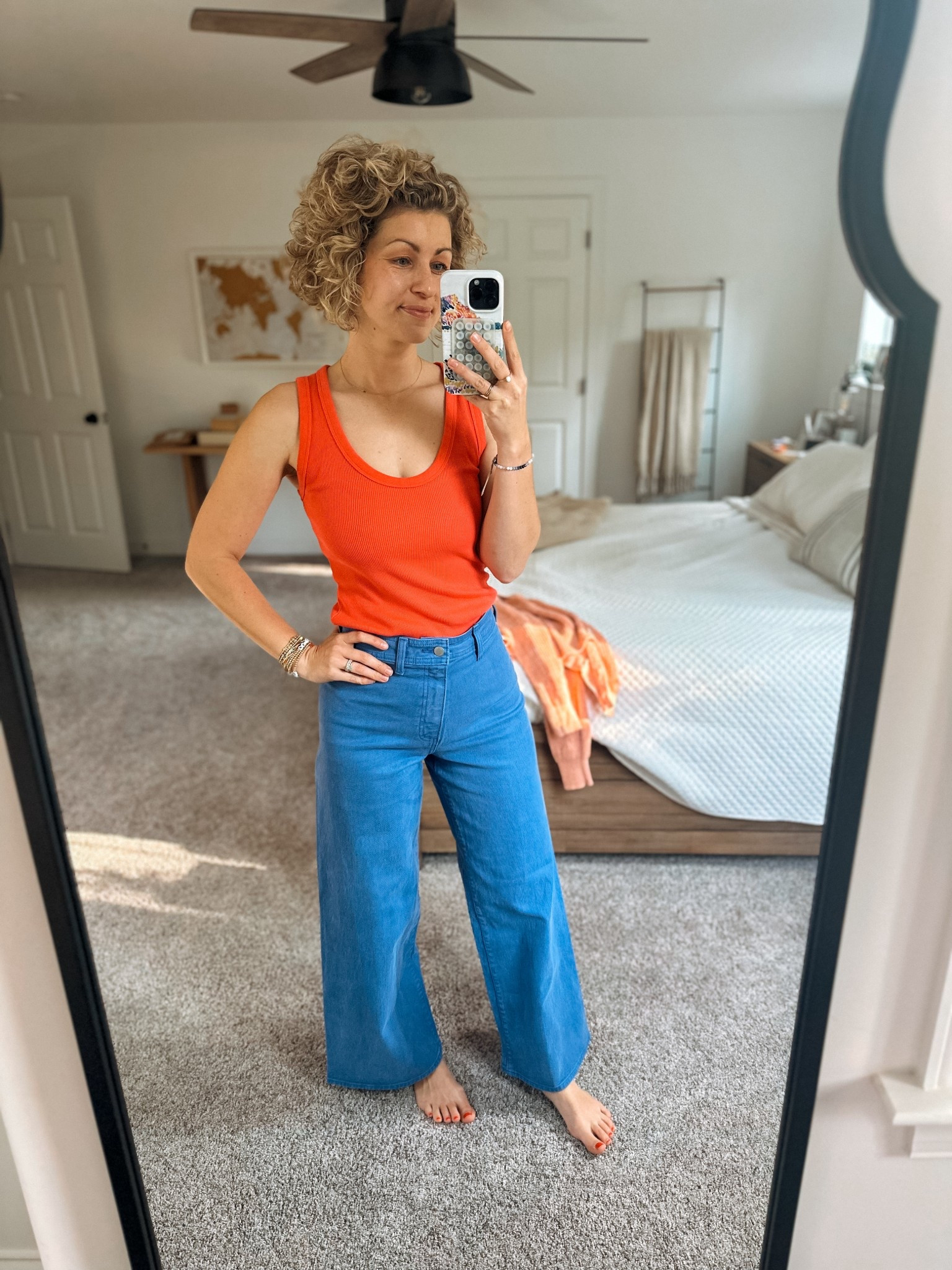 High rise wide flare jeans 👌 TTS and so comfy! Between sizes, size up. 


#LTKSummerEdit