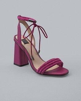 Braided Strappy High-Heel Sandals | White House Black Market