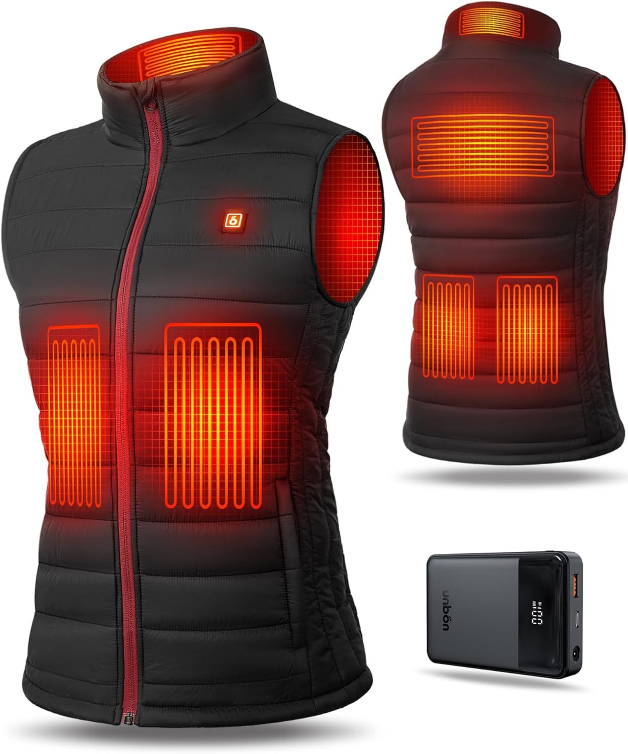 UNBON Heated Vest Women with Battery Pack, Women's Heated Vest Rechargeable Lightweight Electric ... | Amazon (US)