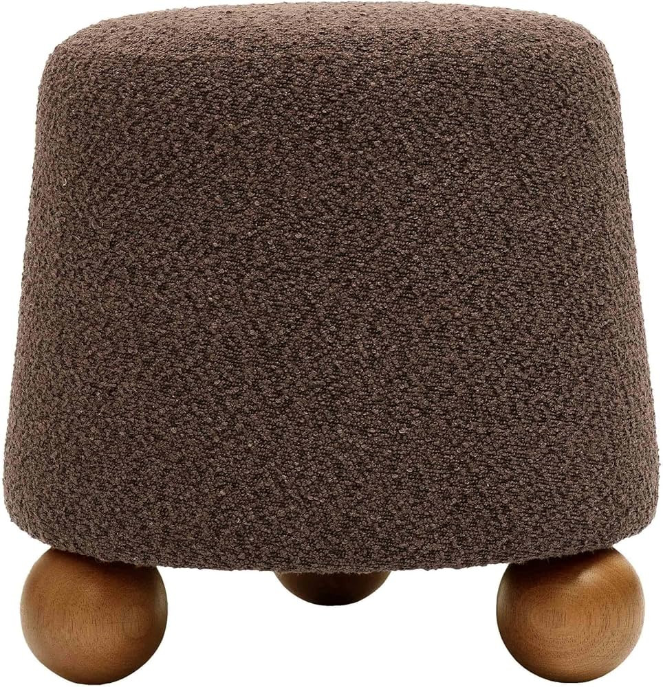 Tov Furniture Jaine Upholstered Stool (Chocolate Brown) | Amazon (US)