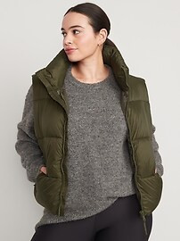 Water-Resistant Quilted Puffer Vest for Women | Old Navy (US)