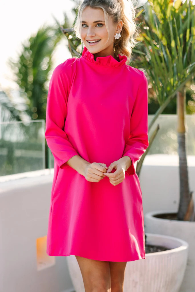 This Is It Pink Swing Dress | The Mint Julep Boutique