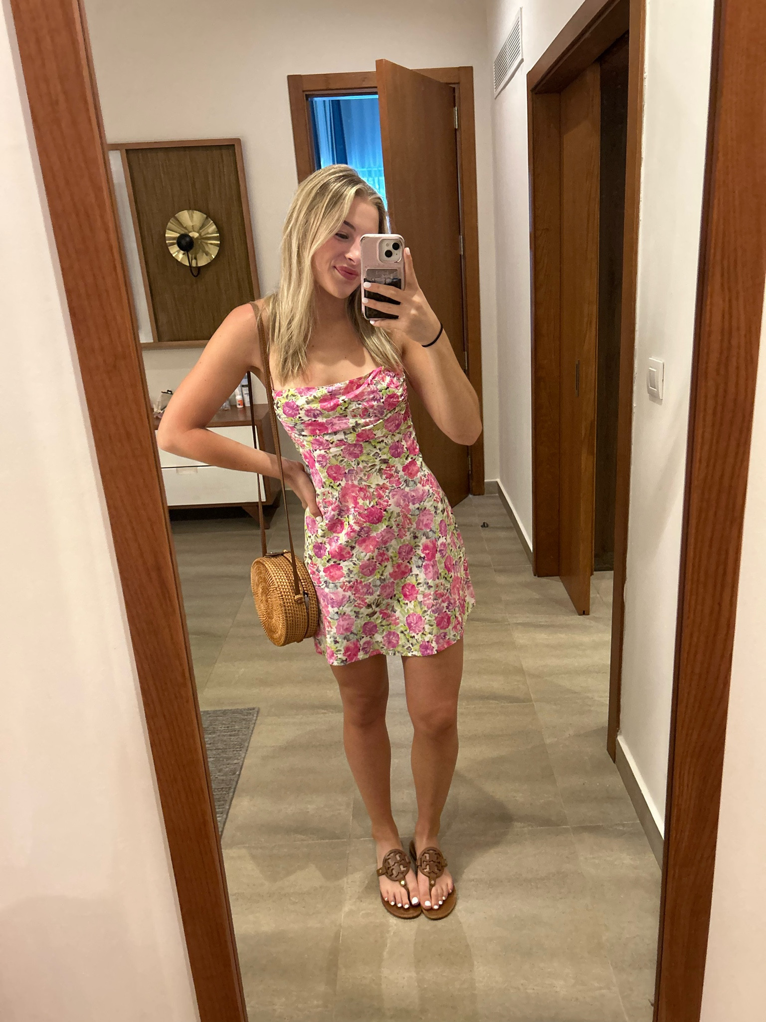paulina puff sleeve mini dress For Love & Lemons Paulina Puff Sleeve Dress in Pink