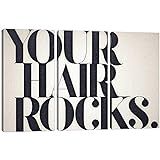 iCanvas BNZ54 Your Hair Rocks Canvas Print by 33 Broken Bones, 40" x 60" x 0.75" Depth Split | Amazon (US)