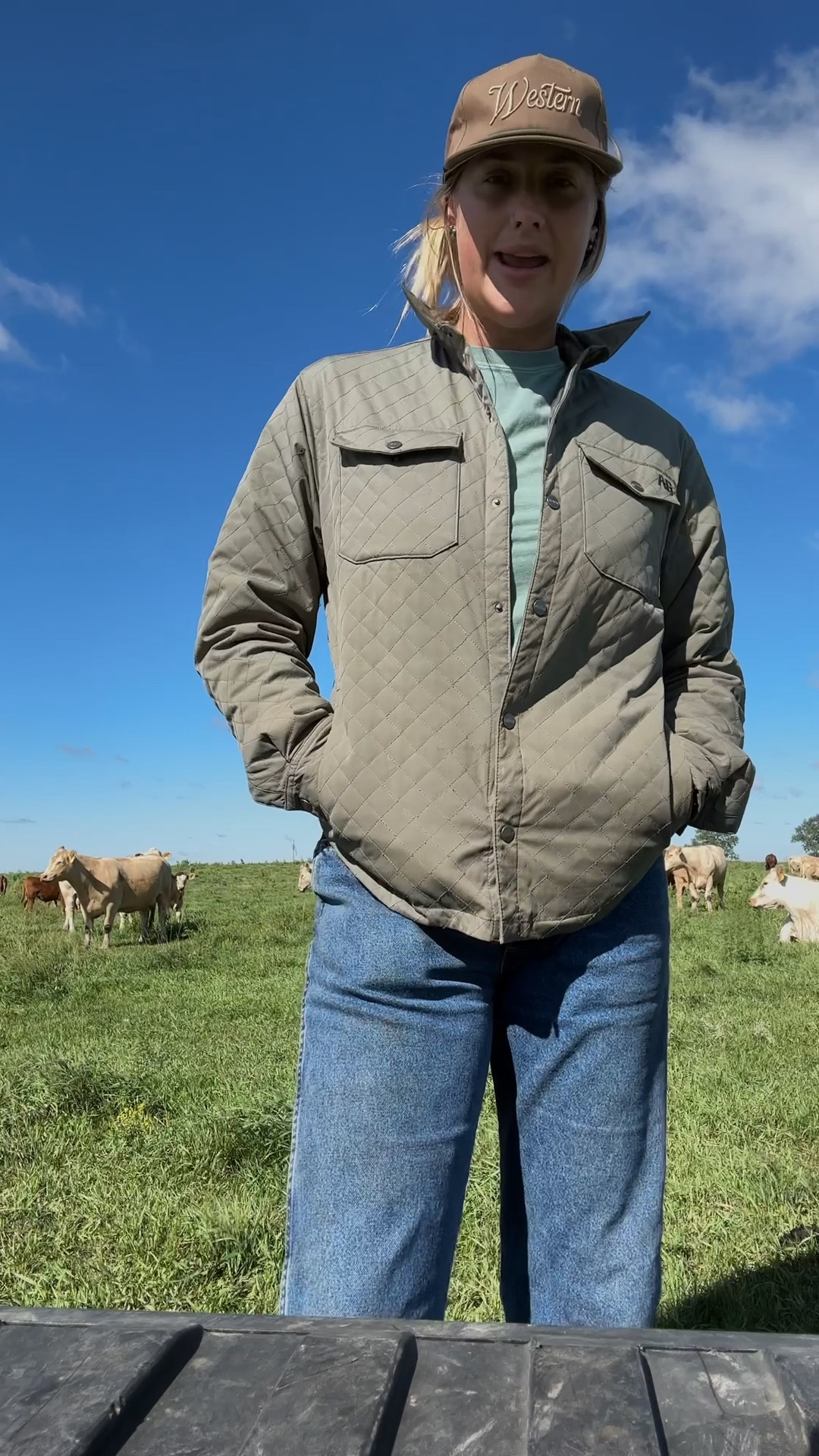 -hat & tee @americanwestern code: ashleyb
-jacket @aggear code: ashley 
if you’re wearing mens jeans go up a couple sizes! I wear women’s 29 but wear men’s 32/33

#LTKMens #LTKWorkwear #LTKSeasonal