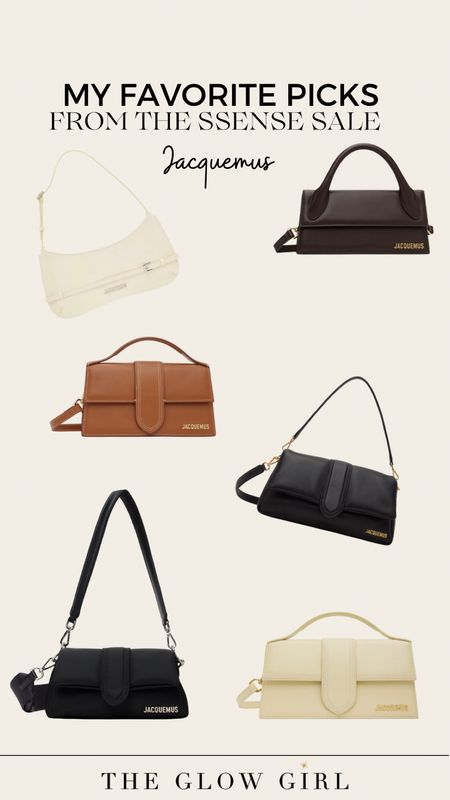 #MyFavoritePicks from the #Ssense Sale ✨

I absolutely love #Jacquemus handbags and purses and right now all of these are on sale! The neutral colors make these great accessories to match with almost any look 🙌✨

#LTKFashion #LTKItbag

#LTKsalealert