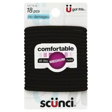Scunci No Damage Hair Ties Brown - 18 CT | Walmart (US)