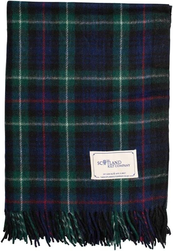 The Scotland Kilt Company Knee Travel Rug Tartan Wool Blanket - Mackenzie - Fringed Edges, Lightw... | Amazon (US)
