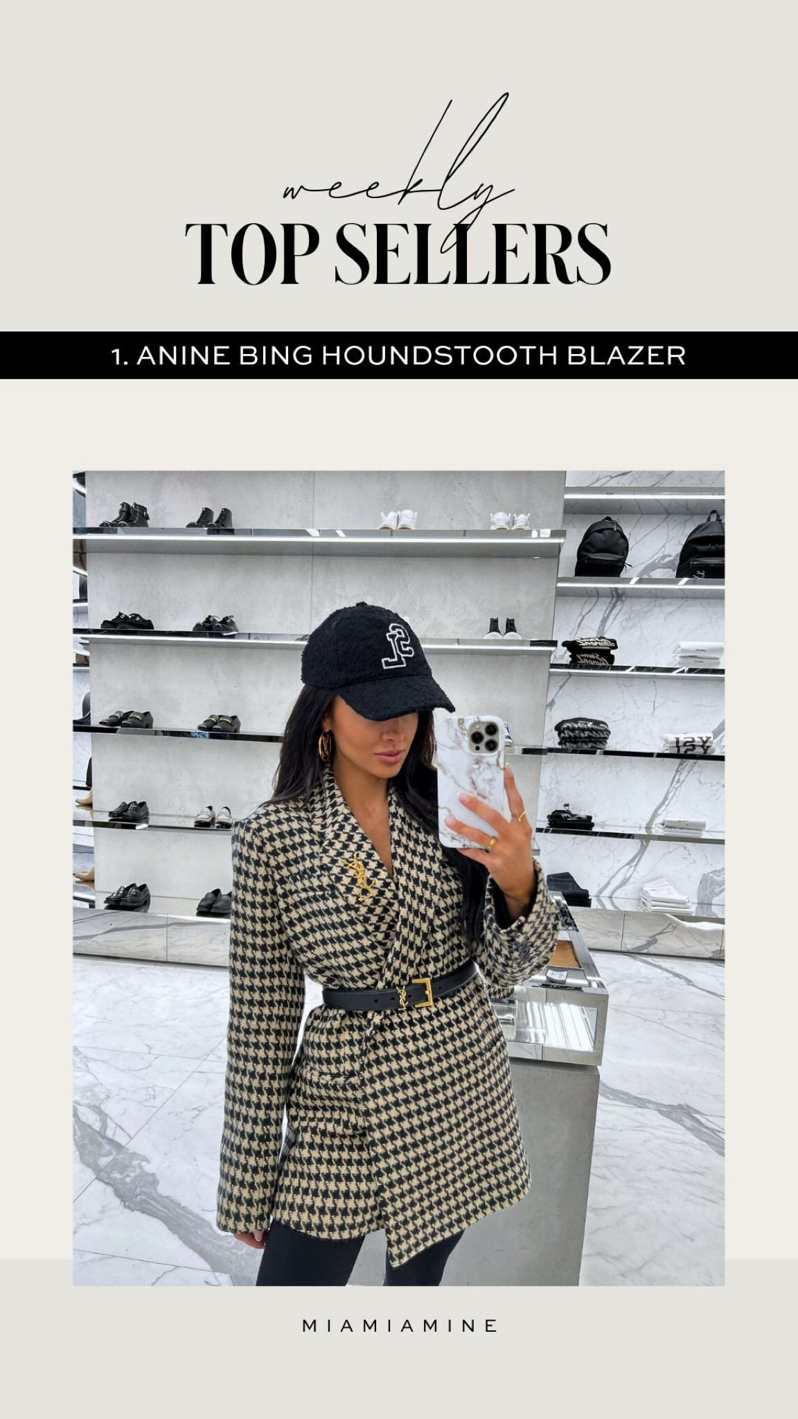 This week’s best sellers on #miamiamine
Anine bing houndstooth blazer


#LTKworkwear #LTKstyletip #LTKSeasonal