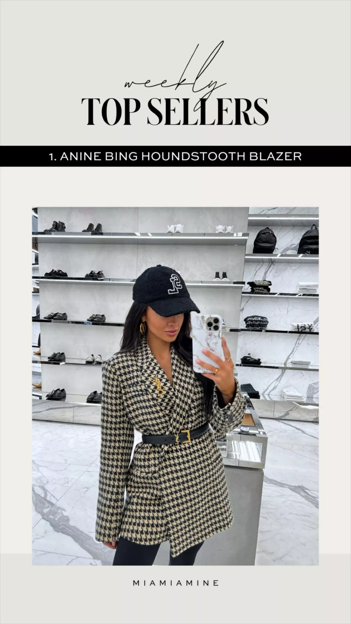 Kaia Houndstooth Blazer curated on LTK