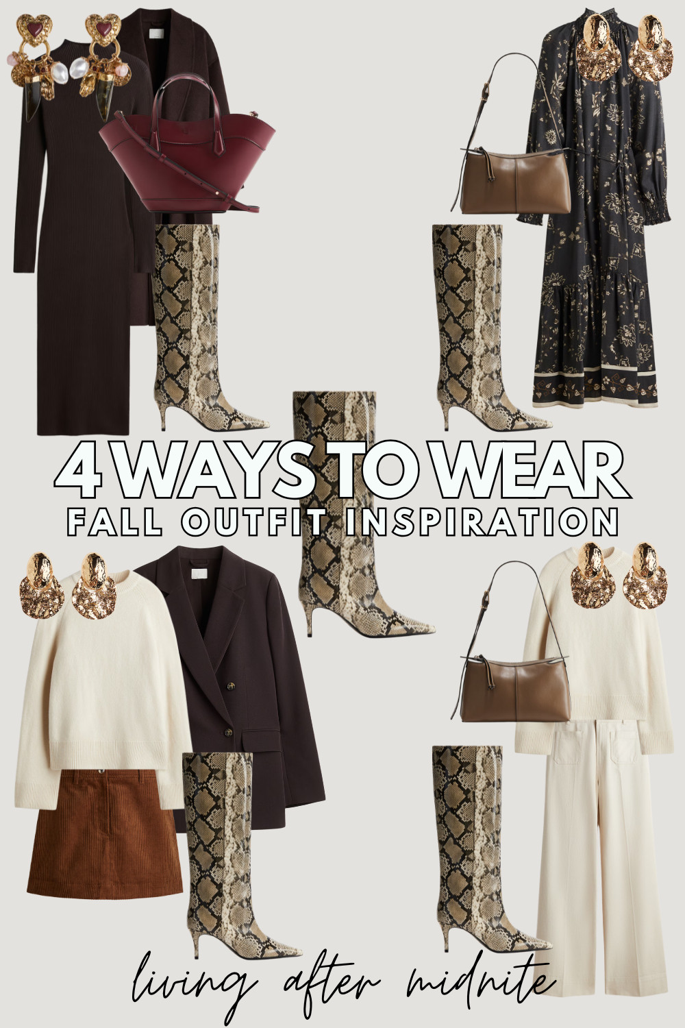 4 ways to wear snakeskin boots, fall capsule wardrobe, fall outfits, fall outfit, autumn outfit, autumn outfits

#LTKSeasonal #LTKShoeCrush #LTKStyleTip