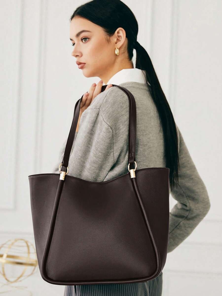 SHECARRY Women Retro Casual Tote Bag, Versatile Fashion, Eye-Catching Work Bags For Women | SHEIN