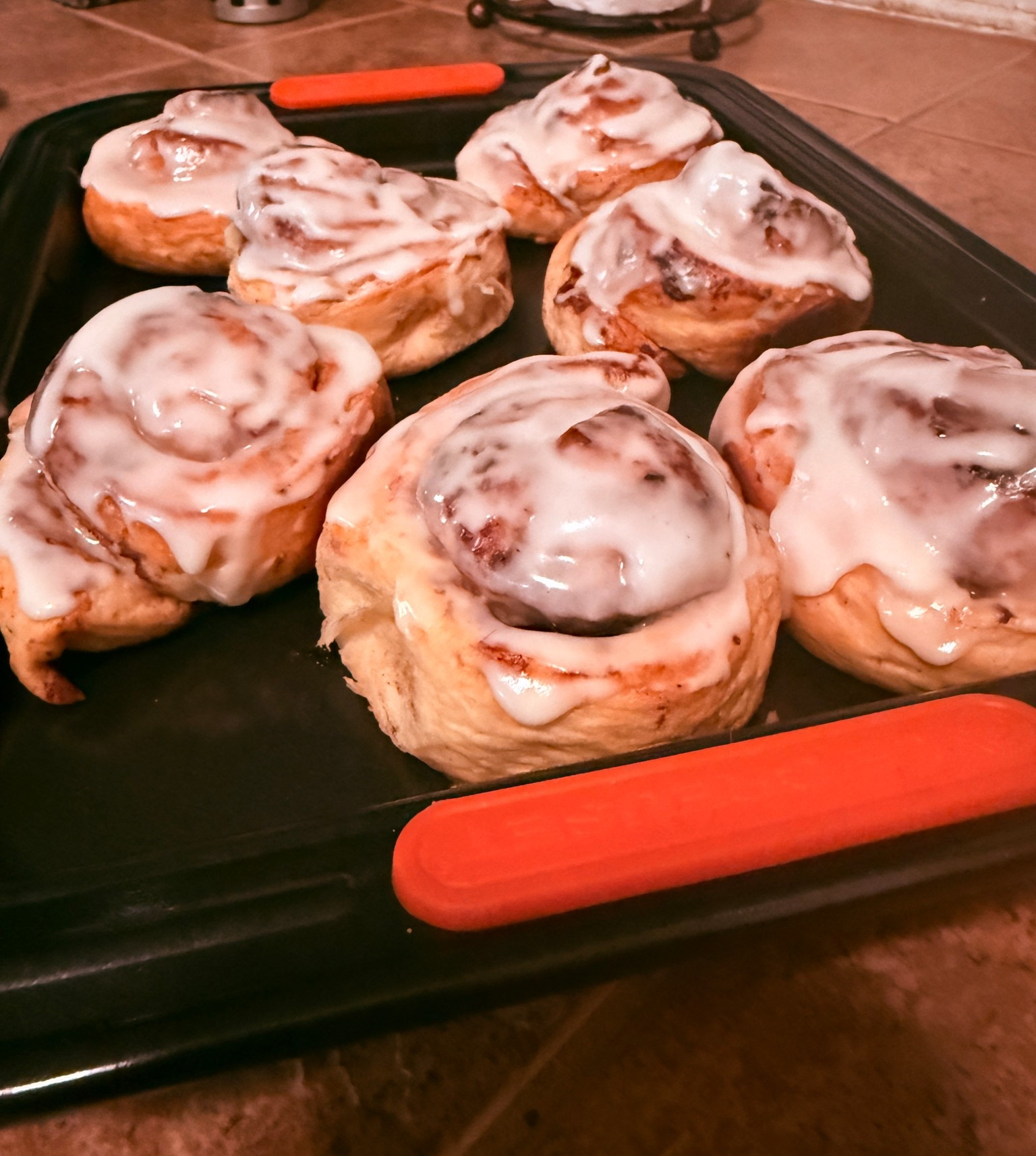 Just got my first Le Creuset baking pan and I love it!  I got the non-stick metal bakeware rectangular baking tray. Perfect when you don’t need a sheet pan. This one is  appx. 12” x 9” and was the perfect size for Pillsbury cinnamon rolls. This would make a great gift. 

#lecreuser #gift #baking #bakeware

#LTKHoliday #LTKGiftGuide #LTKfoodie