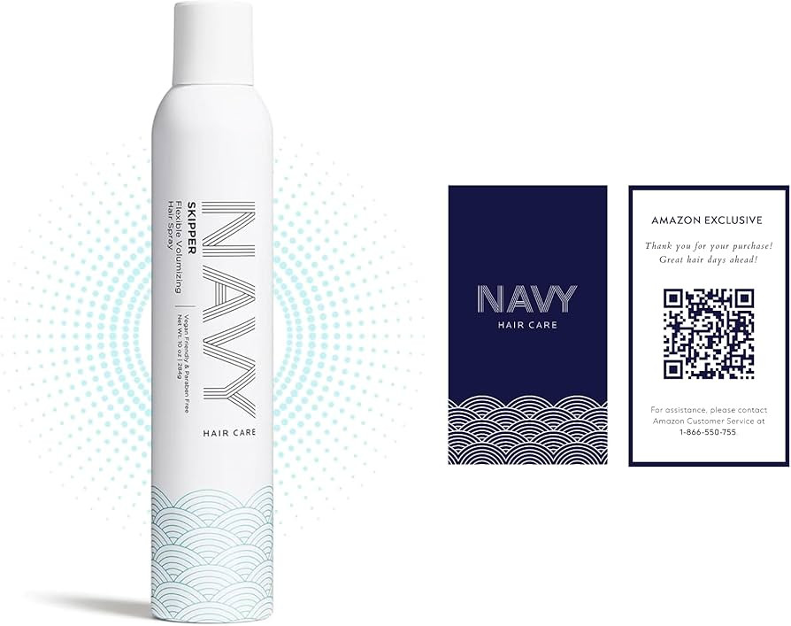 NAVY HAIR CARE Flexible Volumizing and Thickening Hair Spray, 10 fl oz - for Women & Men - Hair S... | Amazon (US)