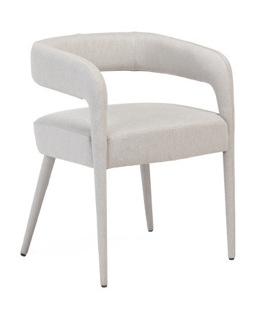 Carrie Fully Upholstered Cantilevered Back Dining Chair | TJ Maxx