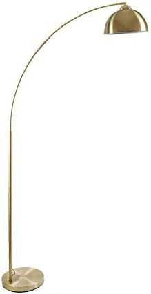 Amazon.com: Archiology Arc Floor Lamp, 79" Height Gold Brass Floor Lamp Curved, and Metal Dome Sh... | Amazon (US)
