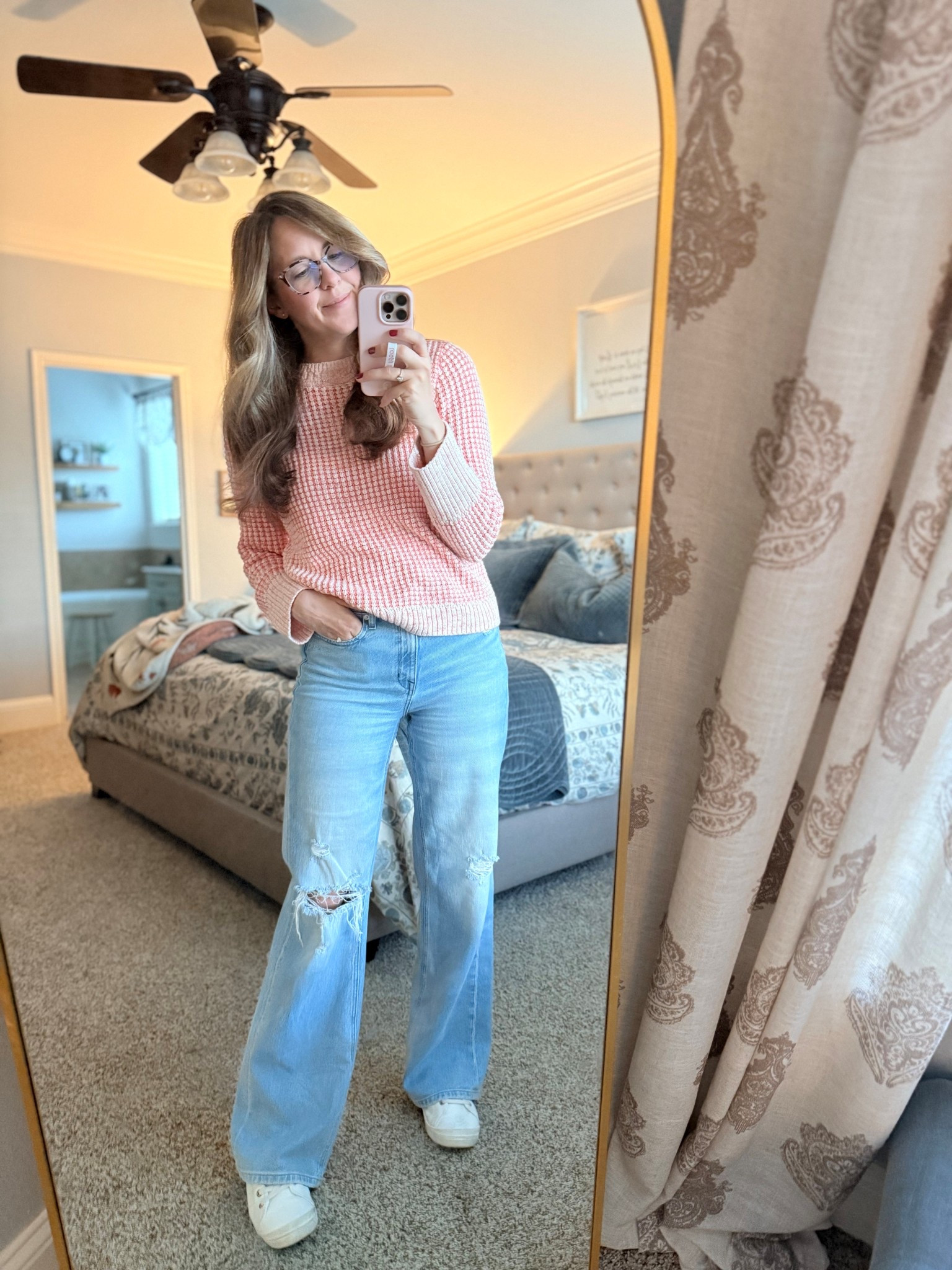 Absolutely love these jeans!  Size 28.  Sweater sold out.  Linked similar, same brand.

#LTKootd #LTKdayinmylife #LTKmomlife