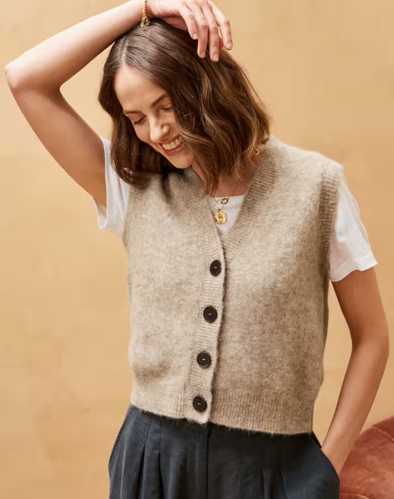 Alpaca Waistcoat | Brora