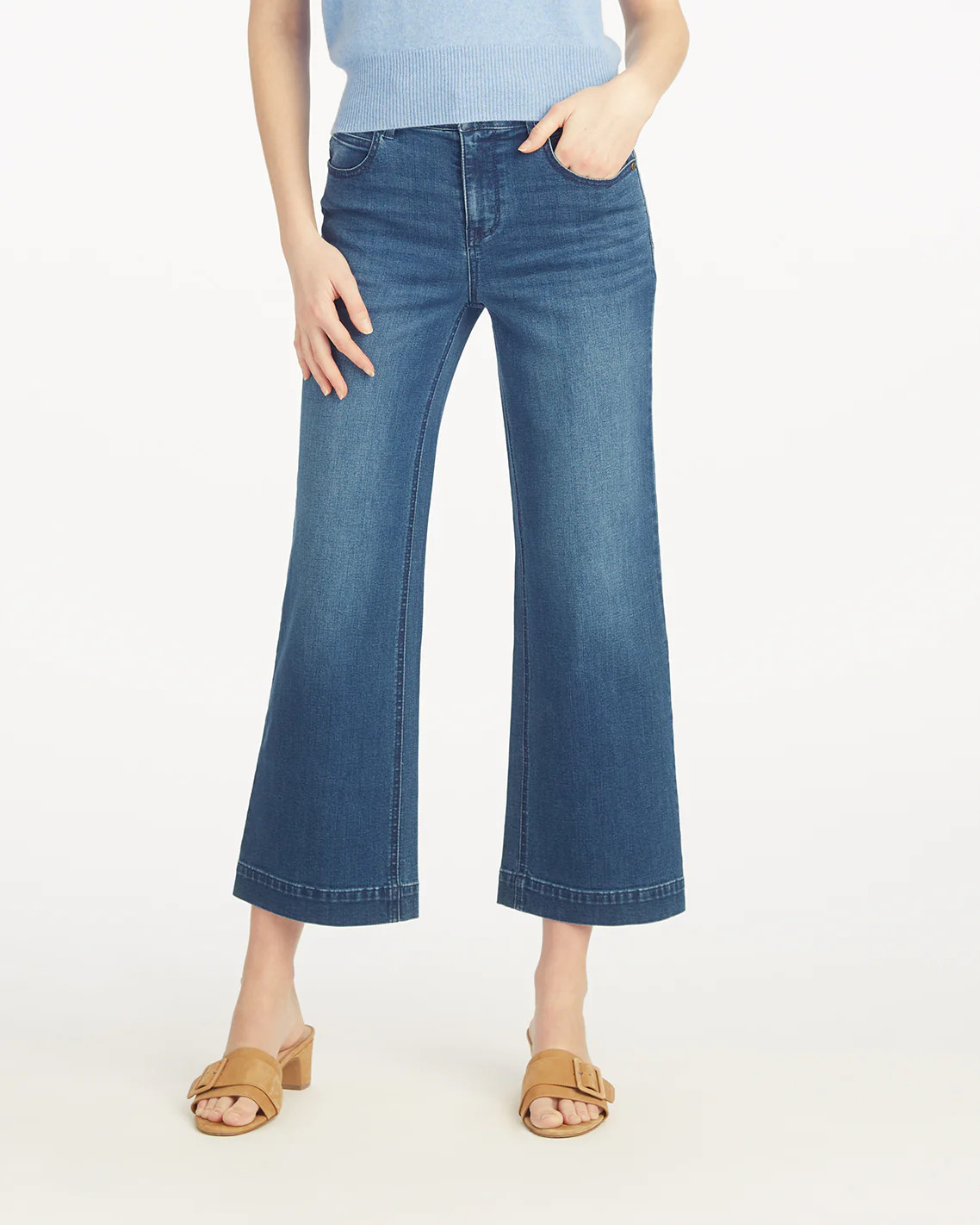 5-Pocket Wide Leg Crop | Draper James (US)