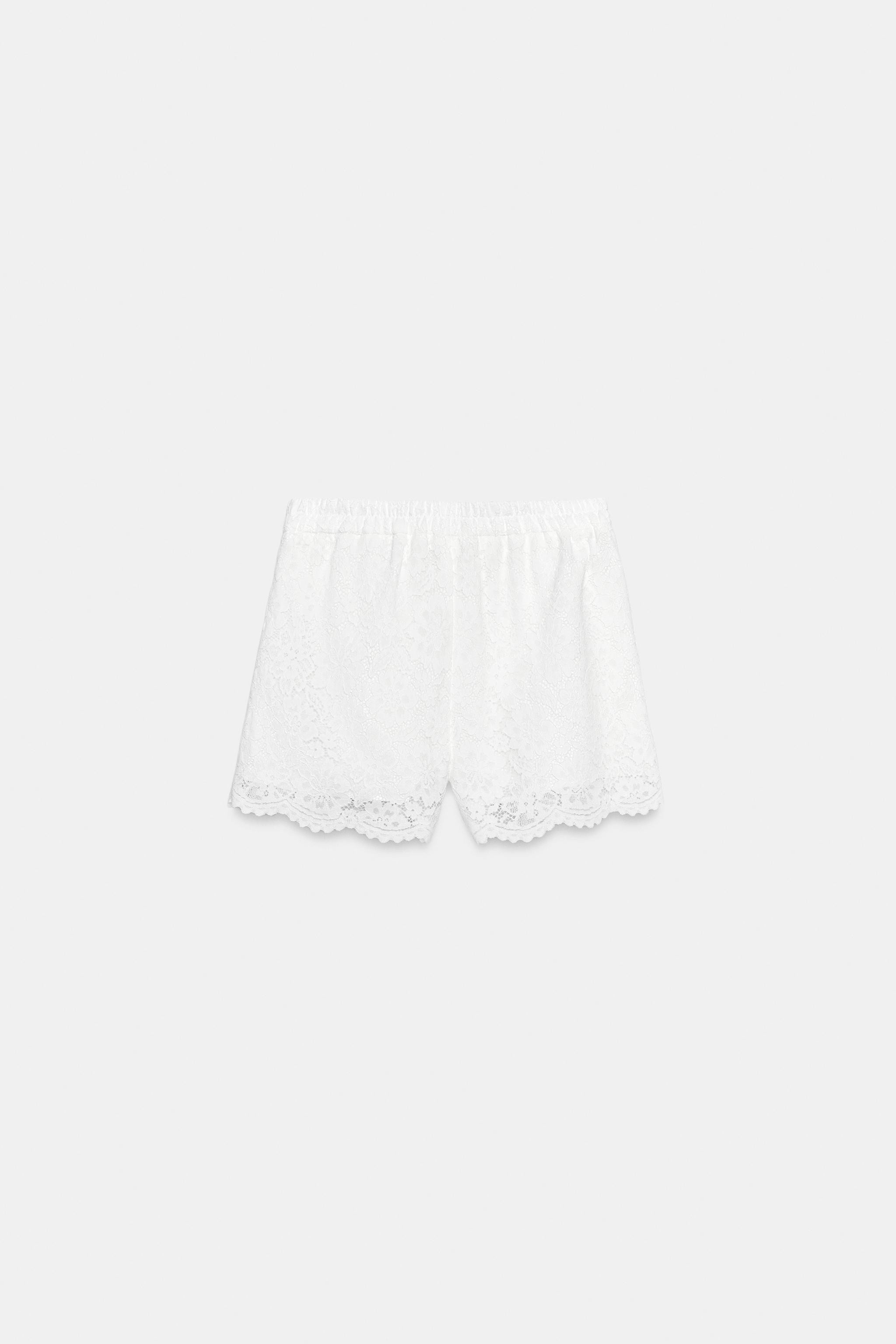 LACE BERMUDA SHORTS | Zara UK