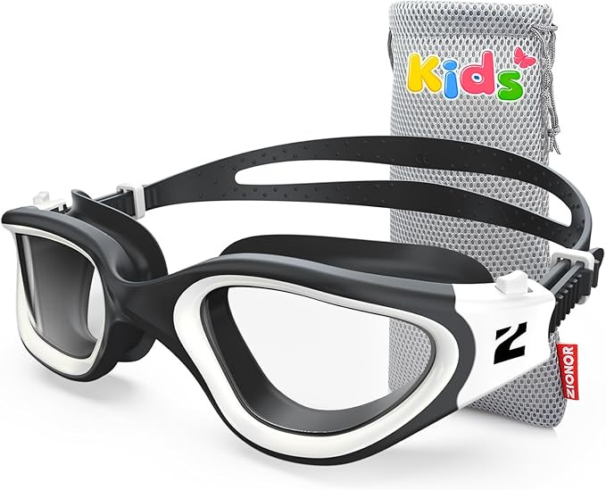 ZIONOR Kids Swim Goggles, G1MINI SE No Leak Anti-Fog Goggles for Kids 6-14, Soft Silicone Comfort... | Amazon (US)