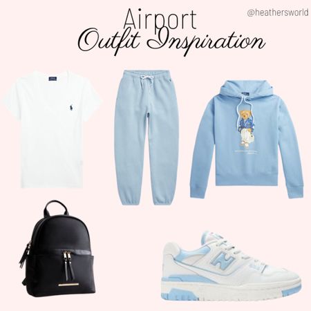 Airport outfit inspiration featuring classic New Balance 550’s, Ralph Lauren joggers and hoodie with a backpack to fit all the essentials in 

#travel #newbalance #ralphlauren #airport #airportoutfit #holiday #vacation #airportinspo 

#LTKtravel #LTKstyletip #LTKHoliday
