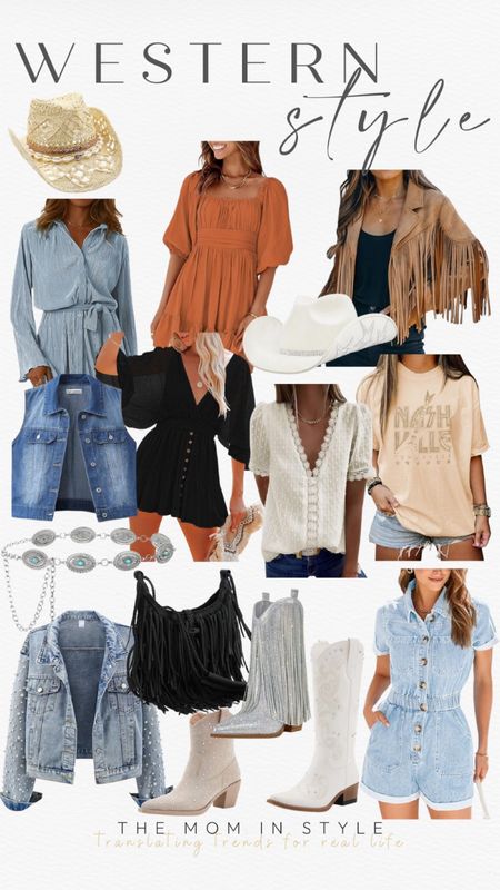 Western style, rodeo outfit, country concert outfit, nashville outfit, cowgirl boots, cowgirl hat

#LTKfindsunder100 #LTKfindsunder50