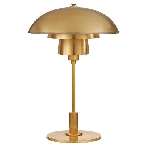 Whitman Desk Lamp, Antiqued Brass | One Kings Lane