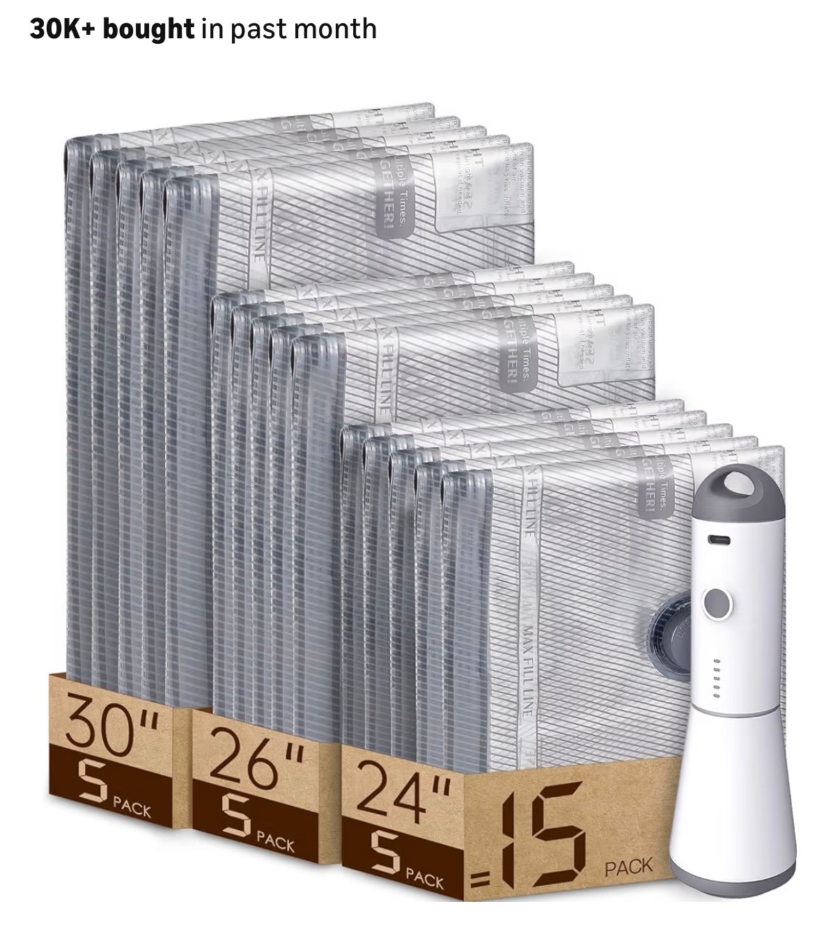 Vacuum Bags for Travel with Rechargeable air Pump, Carry-on Size Compression Packing Bags for Luggage and Suitcase, Space Saver for Clothes and Clothing 15 Combo Travel Size 


#LTKTravel #LTKmomlife #LTKKids