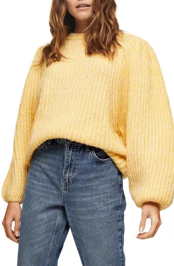 Balloon Sleeve Crewneck Sweater | Nordstrom Rack