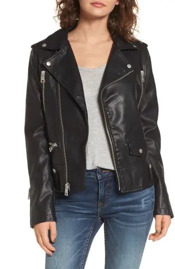 Women's Levi's Faux Leather Moto Jacket, Size Small - Black | Nordstrom