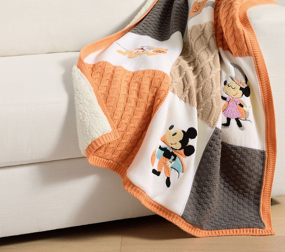 Disney Mickey Mouse and Friends Halloween Heirloom Kid Throw Blanket | Pottery Barn Kids