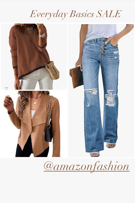 #denim #jeans #jacket #stripedsweater

#LTKstyletip #LTKsalealert #LTKSpringSale