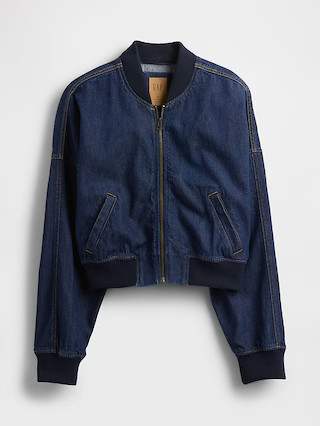 UltraSoft Denim Bomber Jacket | Gap | Gap (US)