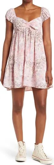Lush Floral Cap Sleeve Mini Dress | Nordstromrack | Nordstrom Rack