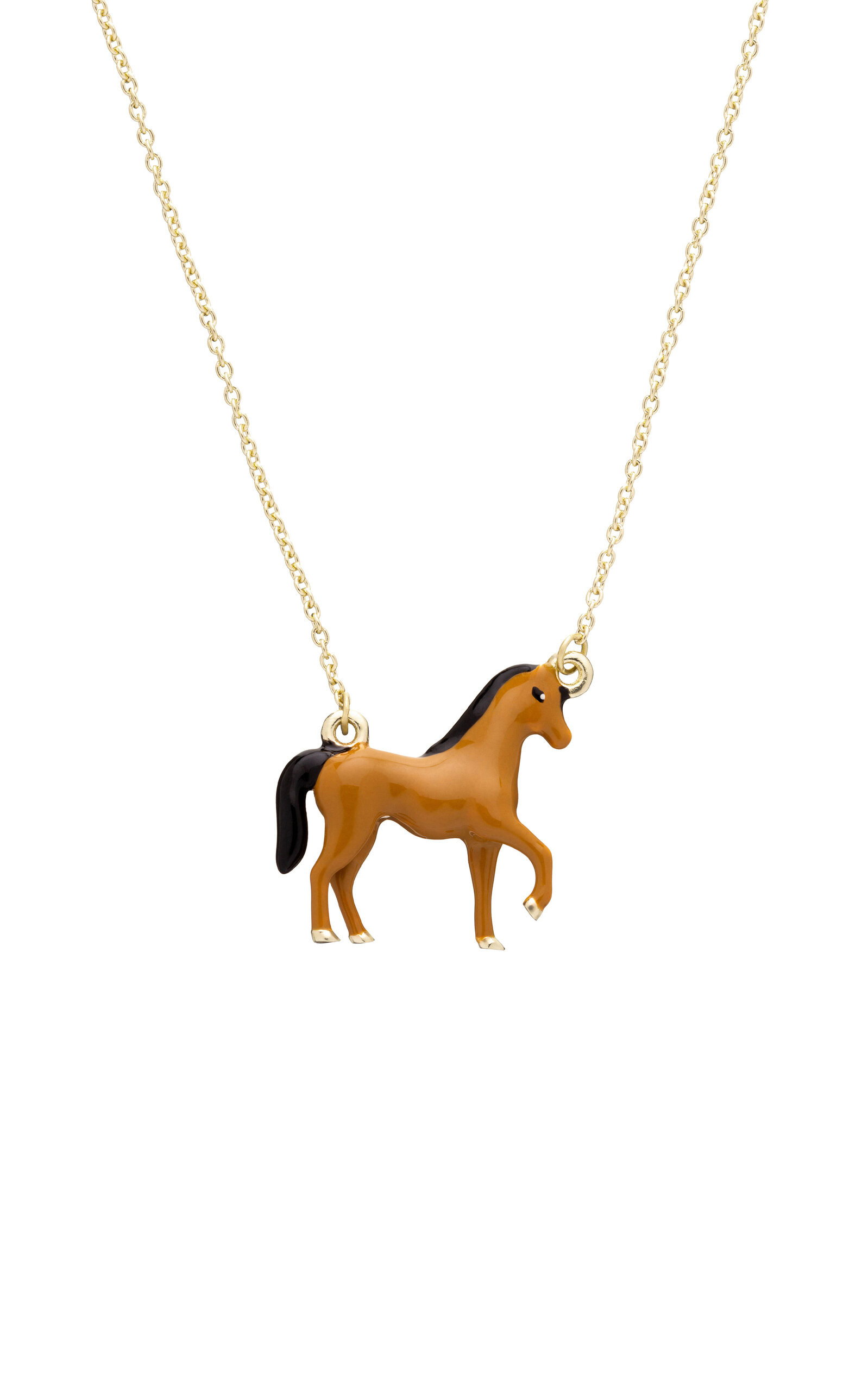 Caballo 9K Yellow Gold Necklace | Moda Operandi (Global)