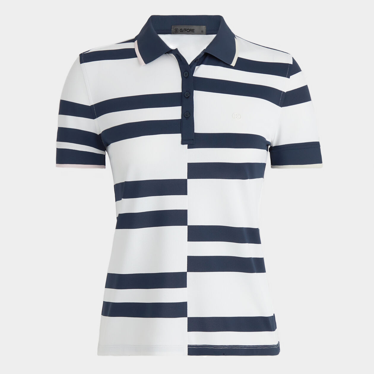 OFFSET STRIPE TECH PIQUÉ POLO | WOMEN'S POLO SHIRTS | G/FORE | G/FORE | GFORE.com