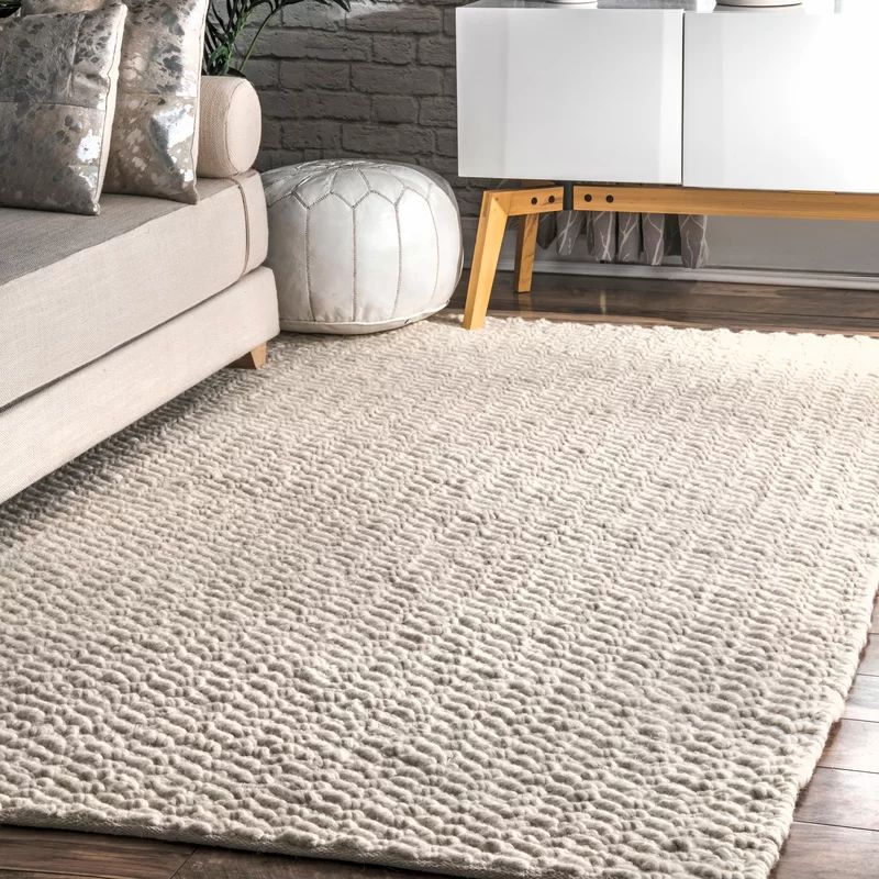 Lockhart Handmade Flatweave Wool/Cotton Ivory Rug | Wayfair North America