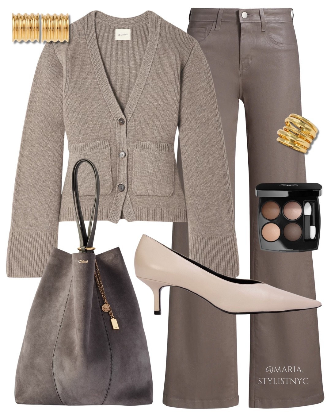 Taupe outfit 🤎✨
Jeans, cinched cardigan, suede tote, kitten heel pumps ✨

#LTKItBag #LTKStyleTip #LTKHoliday