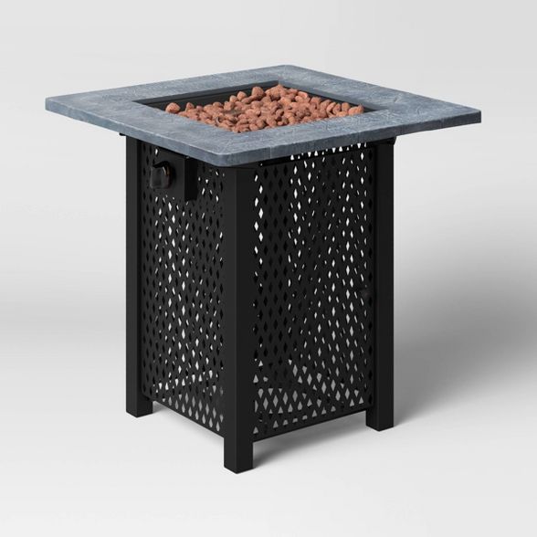 30" Square Lattice Outdoor LP Fire Pit - Threshold™ | Target