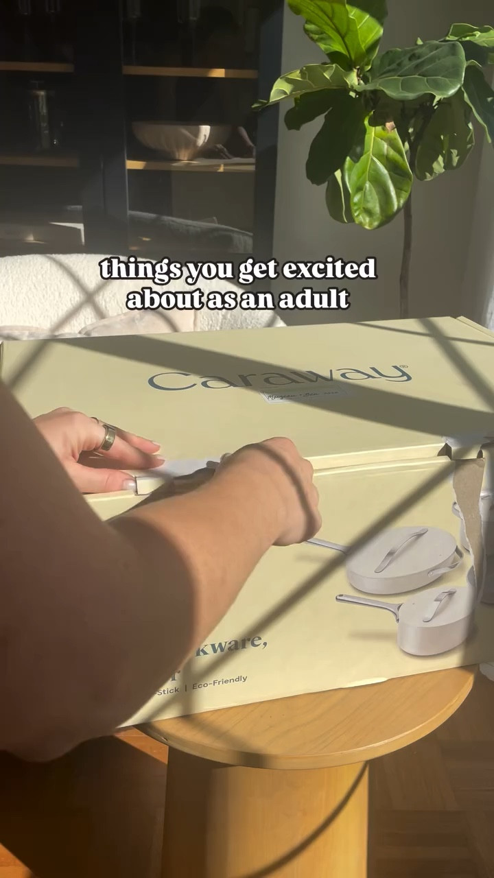 #cookware #ASMR #weddingregistry @caraway_home #unboxing #registryideas