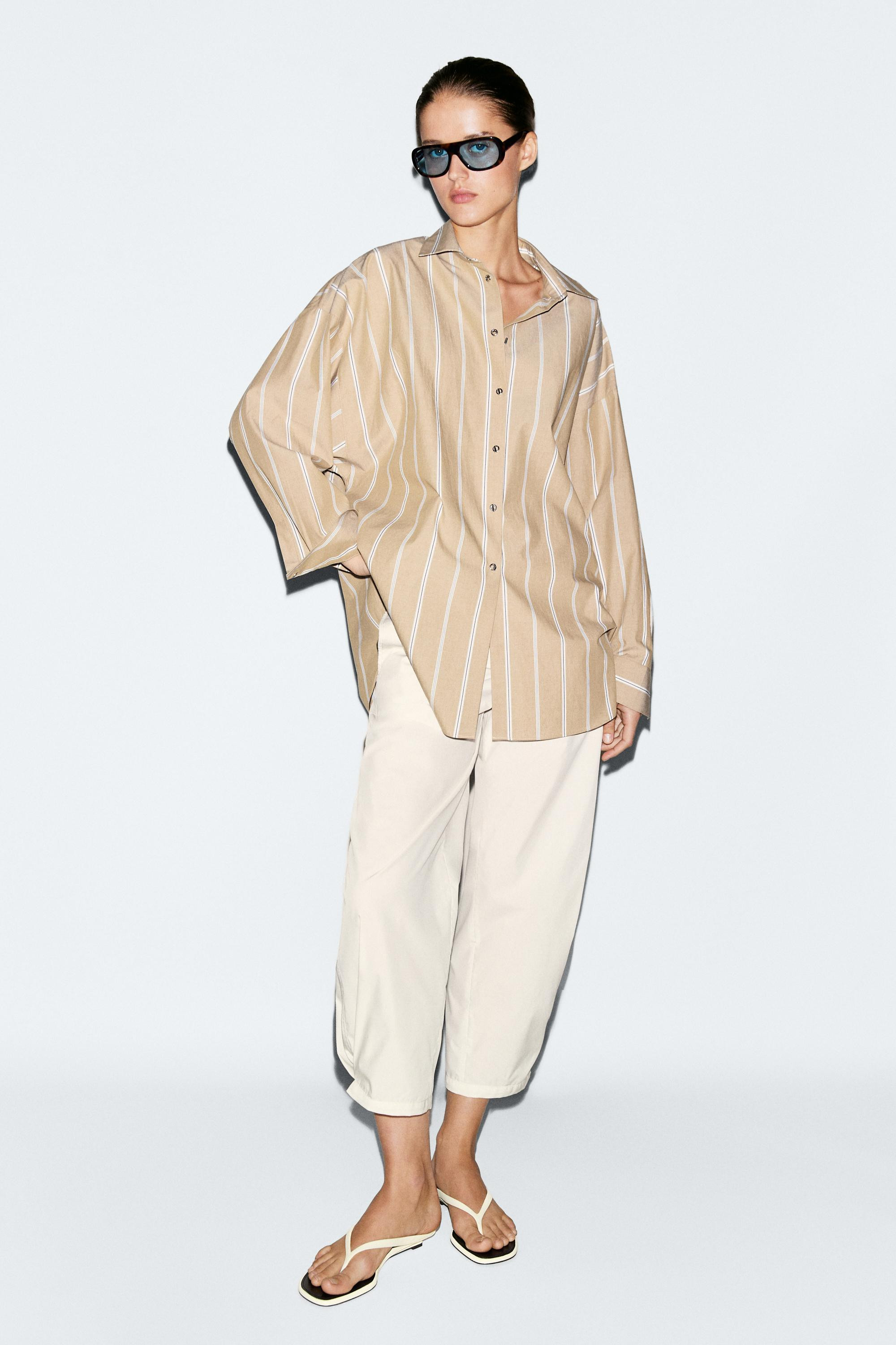 Gestreiftes Hemd mit Knopfdetails | Massimo Dutti DE