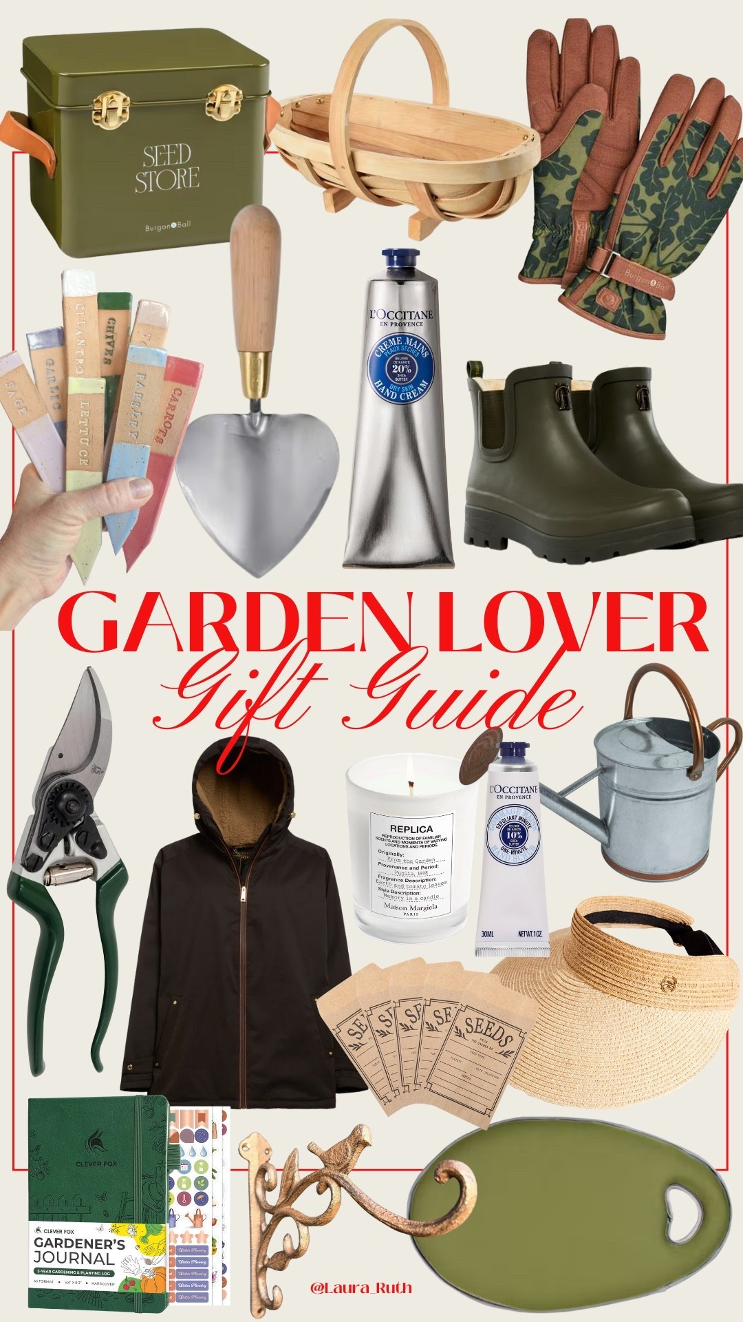 Gardening Lover Gift Guide - classic tools, beautiful accessories and little luxuries. Perfect for green thumbs and outdoor lovers! 👩‍🌾🪏🌳 garden, gardening, gardening gifts, gardening gloves 

#LTKhome #LTKgiftguide #LTKuk