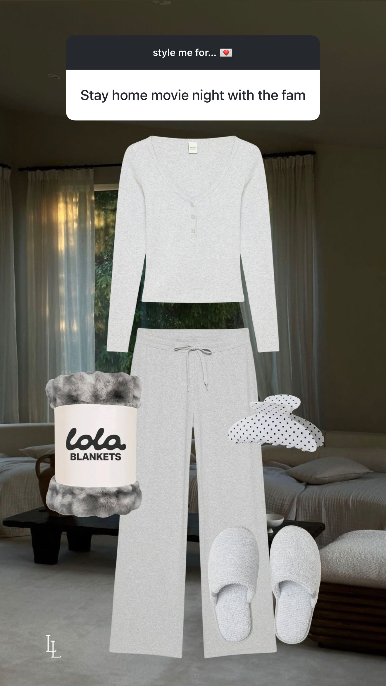 style inspo for a cozy night watching movies at home!  
Lola Blankets code LAUREN35 
 

#LTKSpringSale