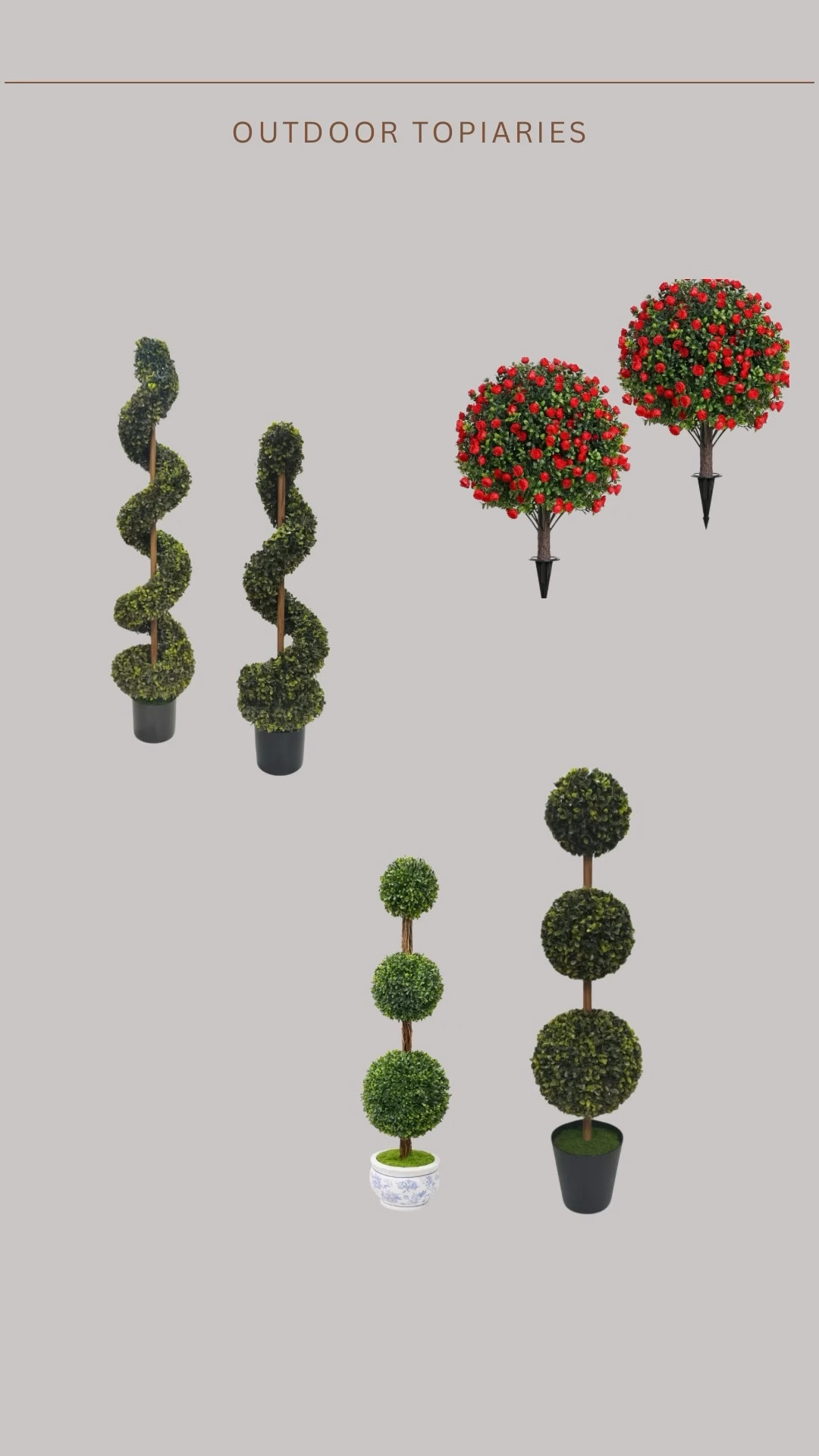 The most beautiful & best reviewed outdoor topiaries from @walmart!!! Instantly upgrade your outdoor space 😍 #walmart #walmartpartner

