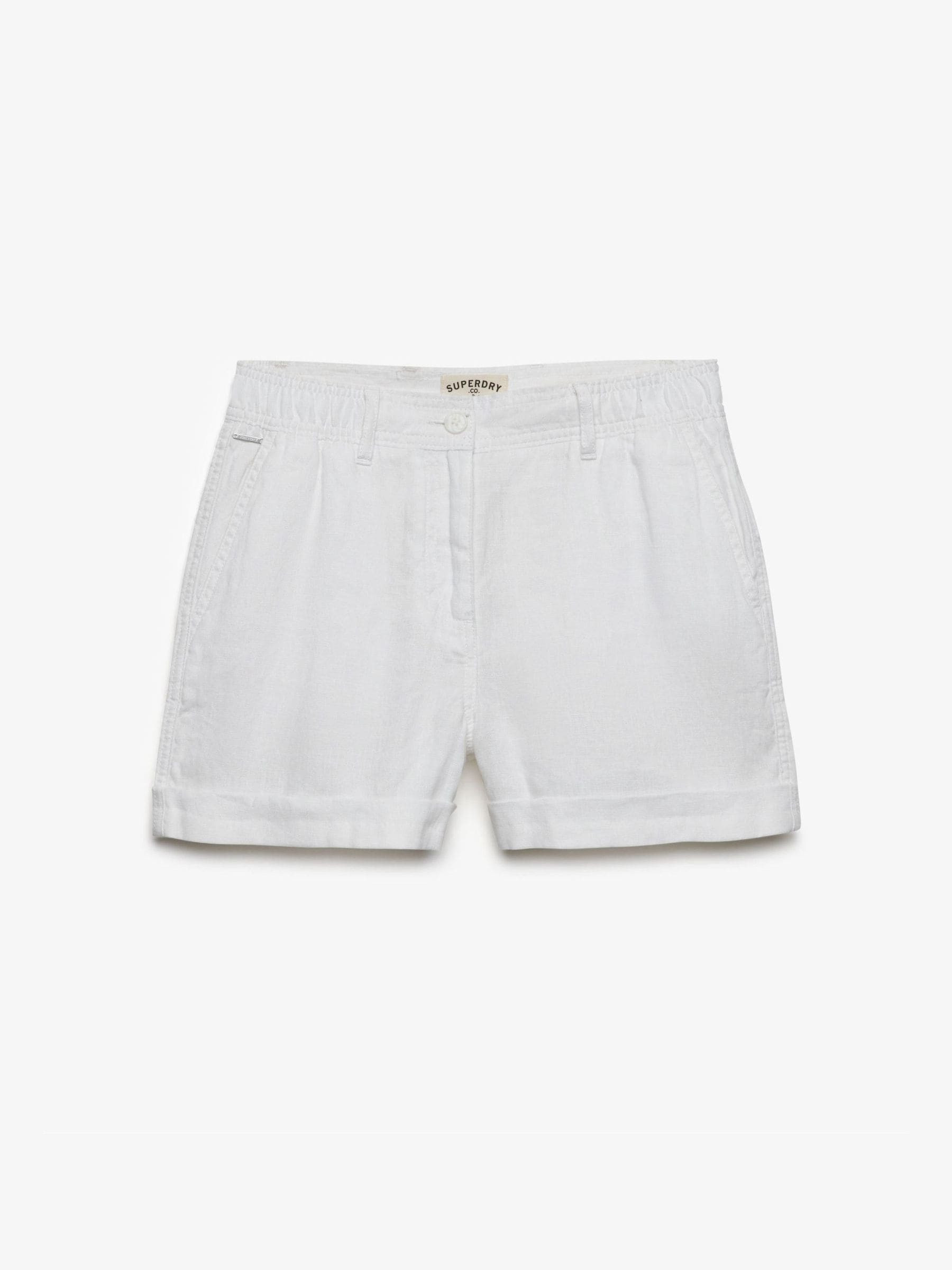 Superdry Superdry White Mid Rise Shorts | Next US