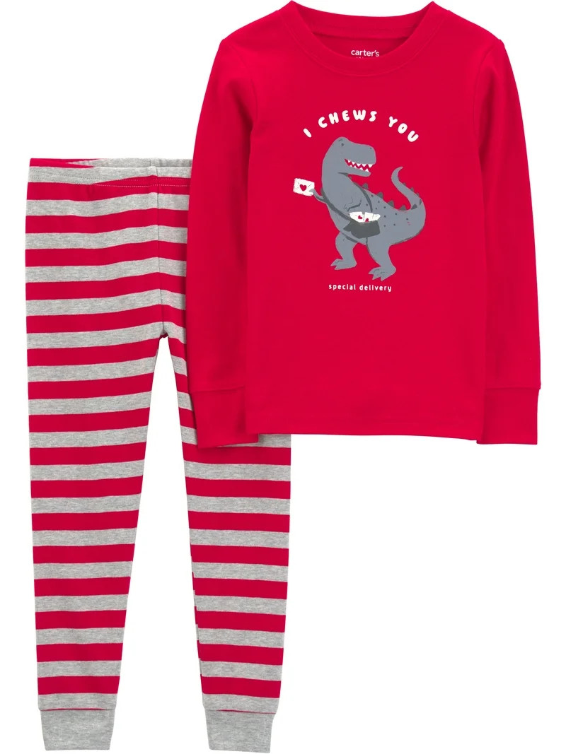 Carter's Child of Mine Toddler Valentine's Pajama Set, 2-Piece, Sizes 12M-5T | Walmart (US)