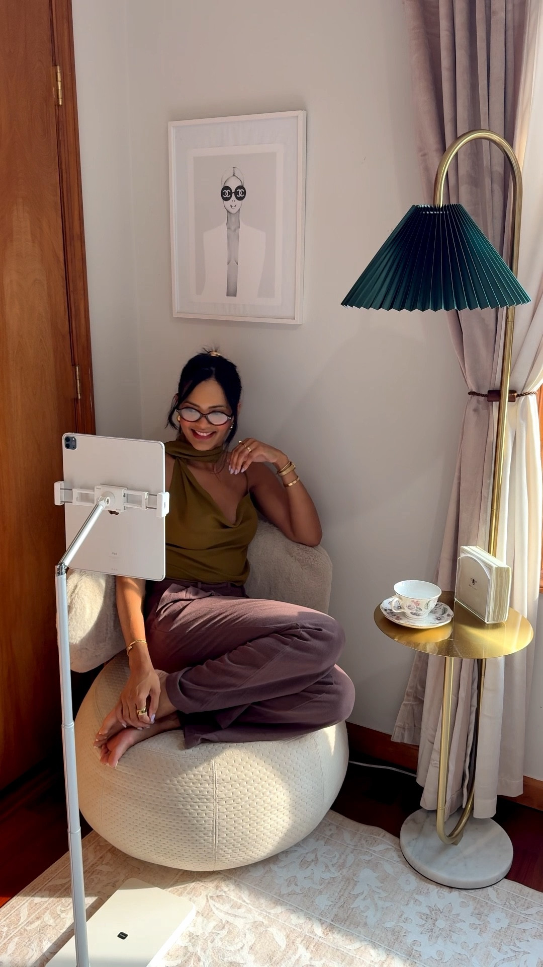 Reading corner. Floor lamp. Tripod for iPad and iPhone. 

#LTKFindsUnder100 #LTKHome #LTKFindsUnder50